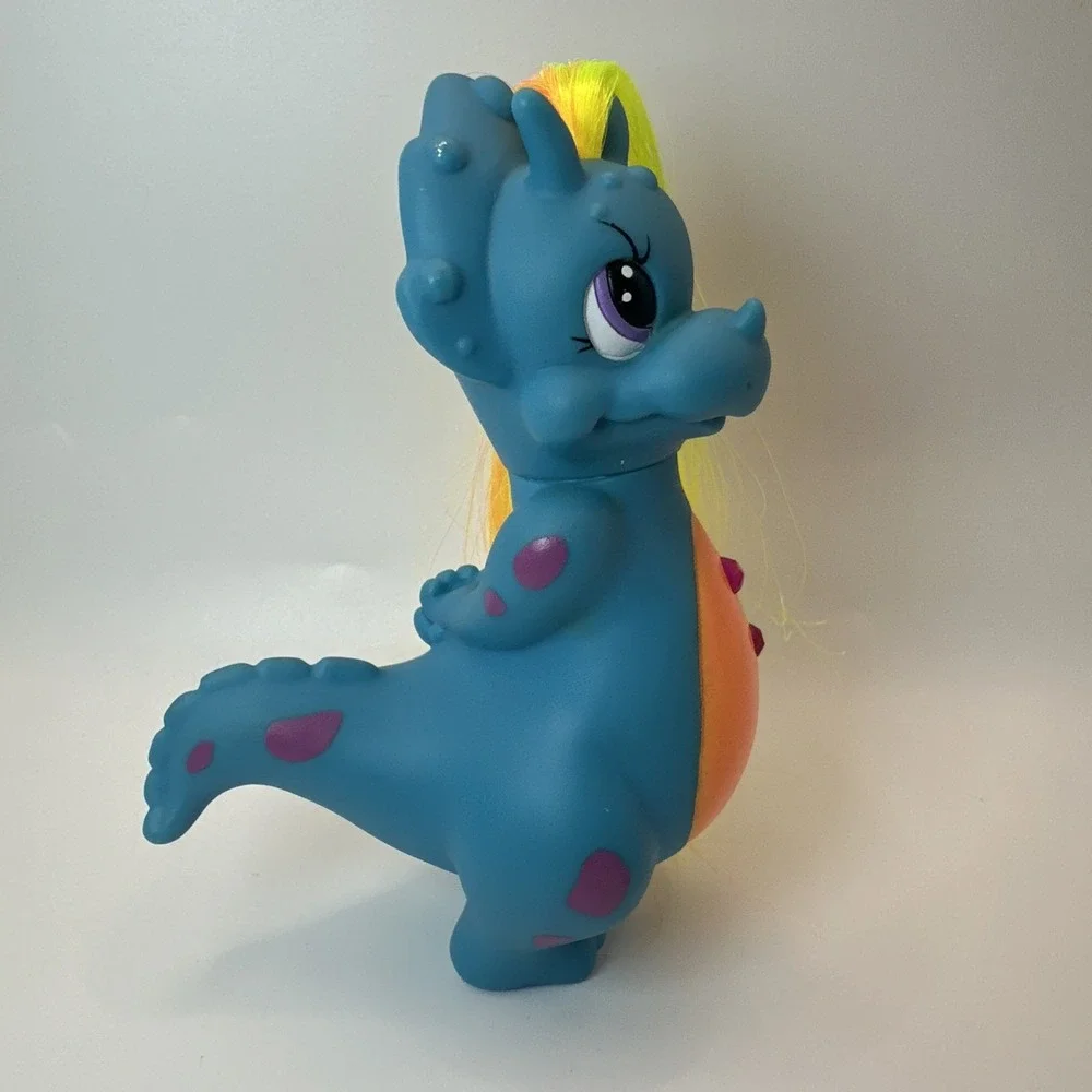 Vintage 1992 Darlin' Dinos GemDazzlers Tri Sarah Tops Blue Dino w Comb Kenner